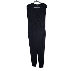 Attention Sleeveless Black Jumpsuit Size Large Black Sleeveless Jumpsuit